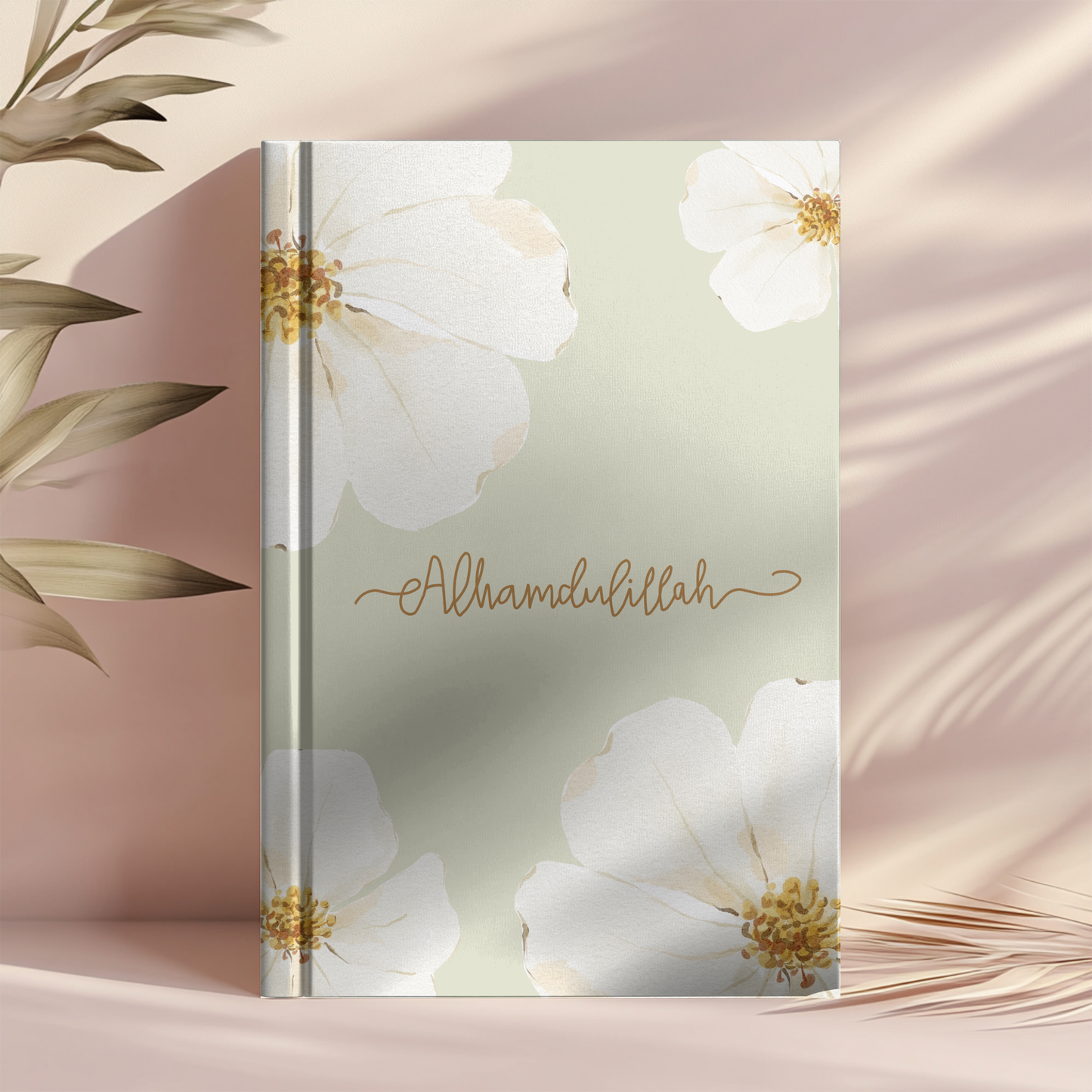 Alhamdulillah Islamic Journal: Pink/Green Floral Muslim Planner, Eid Gift
