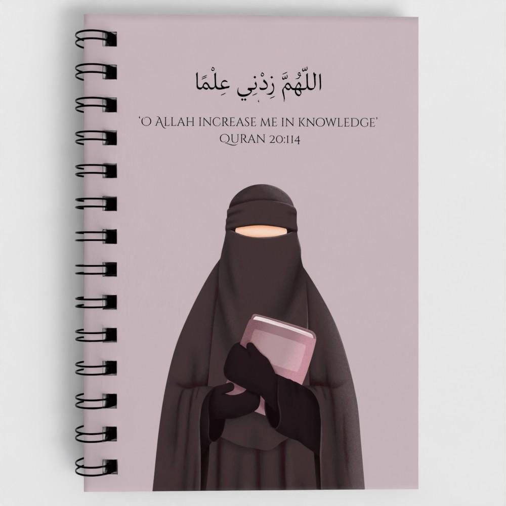 A5 Islamic Quran Spiral Journal: Niqabi Muslim Notebook