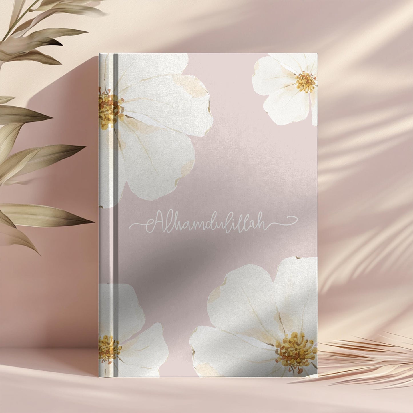 Alhamdulillah Islamic Journal: Pink/Green Floral Muslim Planner, Eid Gift