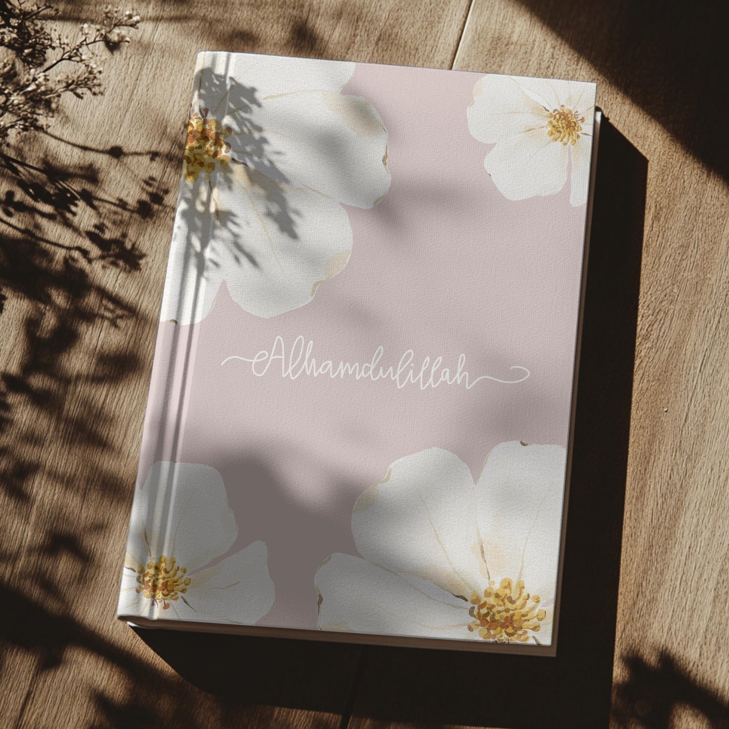 Alhamdulillah Islamic Journal: Pink/Green Floral Muslim Planner, Eid Gift