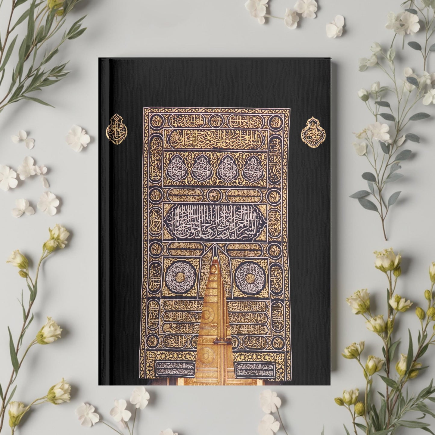 A5 Kaaba Islamic Journal: Gold & Black Muslim Planner, Eid Gift