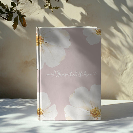 Alhamdulillah Islamic Journal: Pink/Green Floral Muslim Planner, Eid Gift